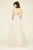 Tadashi Shoji - Jardine Lace Tulle Gown In White and Neutral