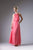 Cinderella Divine - CF130 Flounce Halter Style Chiffon A Line Dress In Pink and Orange
