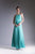 Cinderella Divine - CF130 Flounce Halter Style Chiffon A Line Dress In Green