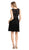 Cinderella Divine - CF175 Jewel Neck Illusion Paneled A-Line Dress In Black