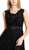 Cinderella Divine - CF175 Jewel Neck Illusion Paneled A-Line Dress In Black