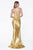 Cinderella Divine - CF335 Strapless Sweetheart Ruched Trumpet Dress In Neutral
