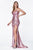 Cinderella Divine - CF335 Strapless Sweetheart Ruched Trumpet Dress In Pink