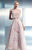 Beside Couture - CH1642 Sheer Lace Layered Evening Gown in Pink