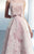 Beside Couture - CH1642 Sheer Lace Layered Evening Gown in Pink