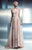 Beside Couture - CH1649 Alluring Asymmetrical Neckline Gown in Pink and Printed