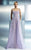 Beside Couture - CH1652 Timeless Square Neck Evening Gown in Purple