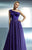 Beside Couture - CH1655 Precise Contrasts One Shoulder Gown in Purple
