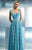 Beside Couture - CH1657 Ruched Sweetheart Neckline Gown in Blue