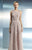 Beside Couture - CH1660 Jewel Neck Embroidered Gown in Pink