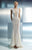 Beside Couture - CH1661 Jewel Neck Fitted Embroidered Gown in White