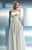 Beside Couture - CH1663 Fold Over Strapless Pleated Gown in White
