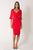 BLACK HALO - ADRIENNE SHEATH DRESS IN CHIC RED