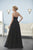 Christina Wu Elegance - 20237 Strapless Sweetheart Rosette Tulle Gown in Black