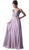 Embellished Surplice Pleated V-neck A-line Dress