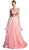 Cinderella Divine - Two Piece Embroidered Tulle Evening Dress
