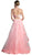 Cinderella Divine - Two Piece Embroidered Tulle Evening Dress