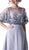 Bead Embroidered Cape A-line Dress