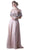 Bead Embroidered Cape A-line Dress