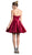 Bead Accented Sweetheart Pleated A-line Dress