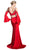 Cinderella Divine - Two Piece Embellished Sheath Dress in Red