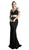 Cinderella Divine - Bejeweled Two Piece V-neck Fitted Dress