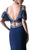 Cinderella Divine - Beaded Cold Shoulder Sheath Evening Gown