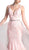 Cinderella Divine - Lace Appliqued Mermaid Dress with Overlay
