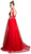 Lace Appliqued Mermaid Dress with Overlay