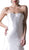 Cinderella Divine - Strapless Sweetheart Layered Trumpet Dress in White