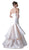 Cinderella Divine - Strapless Sweetheart Layered Trumpet Dress in White