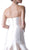 Cinderella Divine - Strapless Sweetheart Layered Trumpet Dress in White