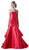 Strapless Sweetheart Layered Trumpet Dress