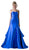 Strapless Sweetheart Layered Trumpet Dress