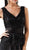 Cinderella Divine - 1455 Sequin-Ornate Lace Peplum Detailed Long Formal Dress in Black