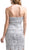 Strapless Satin Sashed Lace Sheath Dress