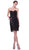 Cinderella Divine - Strapless Satin Sashed Lace Sheath Dress