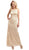 Cinderella Divine - Soutache Adorned Long Sheath Dress