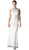 Cinderella Divine - Soutache Adorned Long Sheath Dress