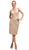Sleeveless Embellished V-neck Sheath Dress