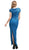 Cinderella Divine - Cap Sleeve Soutache Embellished Long Sheath Formal Dress