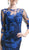 Cinderella Divine - Elbow Sleeves Sheer Lace Cocktail Dress