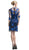 Cinderella Divine - Elbow Sleeves Sheer Lace Cocktail Dress
