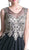 Cinderella Divine - Jeweled Metallic Lace Illusion A-Line Evening Gown