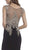 Cinderella Divine - Cap Sleeve Illusion Bateau Metallic Lace Evening Gown