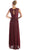 Cinderella Divine - Sleeveless Twisted Front Bodice Chiffon Long Formal Dress