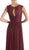 Sleeveless Twisted Front Bodice Chiffon Long Formal Dress
