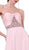 Cinderella Divine - Strapless Bejeweled Chiffon A-line Gown