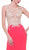 Cinderella Divine - Sheer Fitted Sleeveless Evening Dress
