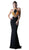 Sleeveless Embellished Halter  Sheath Dress